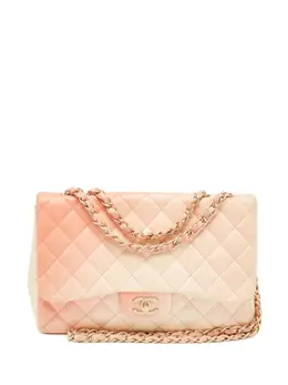 CHANEL Pre-Owned: Оранжевая сумка через плечо 
