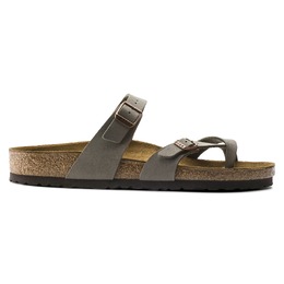 Birkenstock: Серые сандалии  Birko Flor