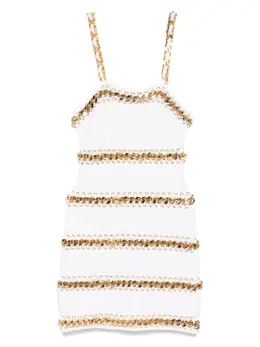 Balmain: Платье в полоску 