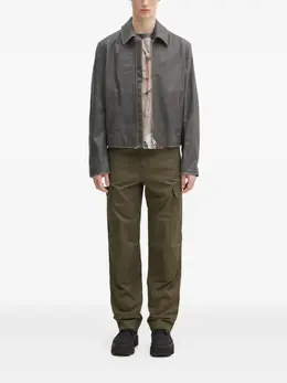 Kenzo: Кожаная куртка 