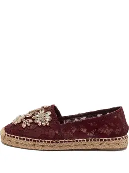 Dolce & Gabbana Pre-Owned: Бордовые мокасины 