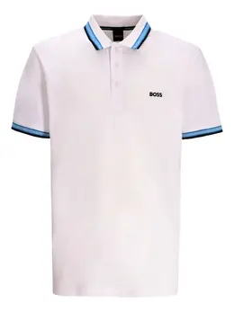 BOSS: Белое поло 