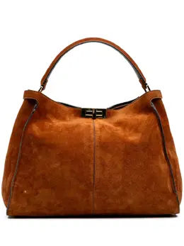 Fendi Pre-Owned: Коричневая сумка-шоппер 