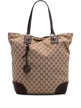 Gucci Pre-Owned: Коричневая сумка-шоппер 