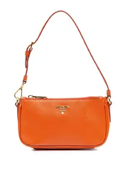 Prada Pre-Owned: Оранжевая сумка 