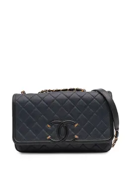 CHANEL Pre-Owned: Двухцветная сумка через плечо 