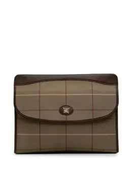 Burberry Pre-Owned: Коричневый клатч 