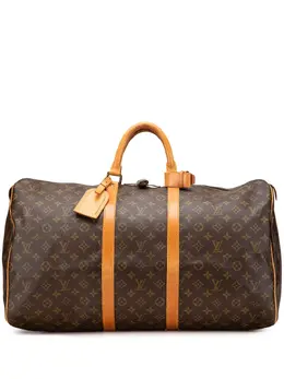 Louis Vuitton Pre-Owned: Коричневая дорожная сумка 