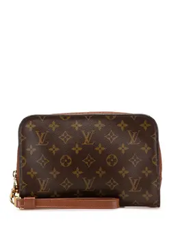 Louis Vuitton Pre-Owned: Коричневый клатч 