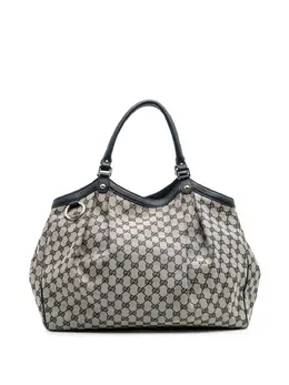 Gucci Pre-Owned: Голубая сумка-шоппер 