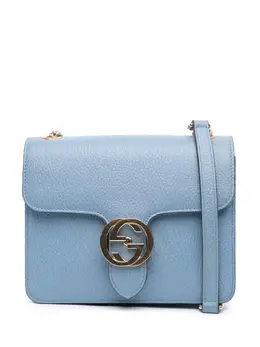 Gucci Pre-Owned: Голубая сумка через плечо 
