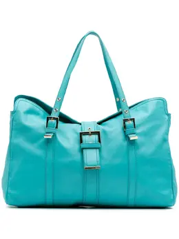 Fendi Pre-Owned: Голубая сумка-шоппер 