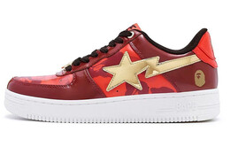 A BATHING APE: Красные кроссовки 