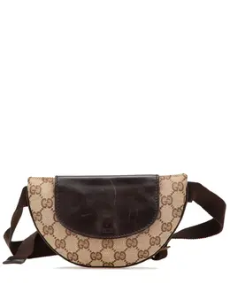 Gucci Pre-Owned: Коричневая поясная сумка 