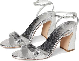 Loeffler Randall: Серебристые сандалии 
