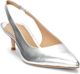 Lauren Ralph Lauren: Серебристые туфли 