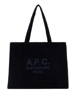 A.P.C.: Сумка-шоппер с принтом 