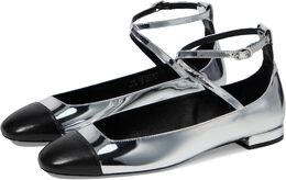 Stuart Weitzman: Серебристые балетки 