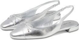 Stuart Weitzman: Серебристые балетки 