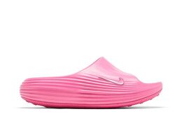 Nike: Розовые шлёпанцы 