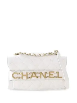 CHANEL Pre-Owned: Белая сумка через плечо 