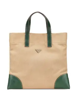 Prada Pre-Owned: Коричневая сумка-шоппер 
