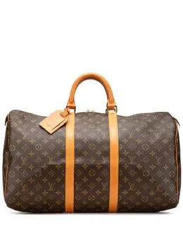 Louis Vuitton Pre-Owned: Коричневая дорожная сумка 