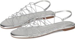 Steve Madden: Серебристые сандалии 