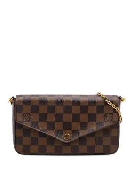 Louis Vuitton Pre-Owned: Коричневая сумка через плечо 