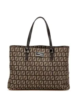 Fendi Pre-Owned: Коричневая сумка-шоппер 