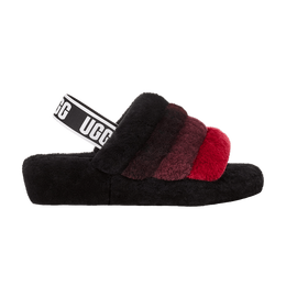 UGG: Чёрные шлёпанцы  Fluff Yeah Slide