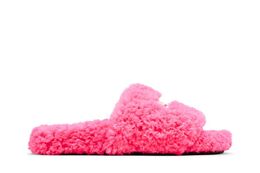 Balenciaga: Розовые шлёпанцы  Furry