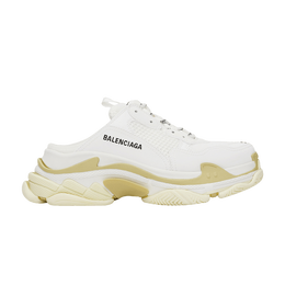 Balenciaga: Белые сабо  Triple S