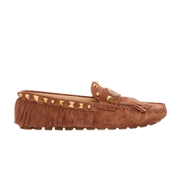 Valentino: Коричневые лоферы 