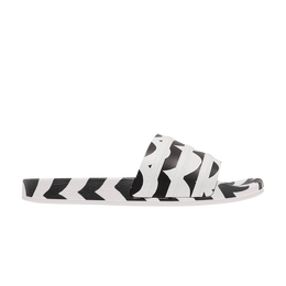 Adidas: Белые шлёпанцы  Marimekko