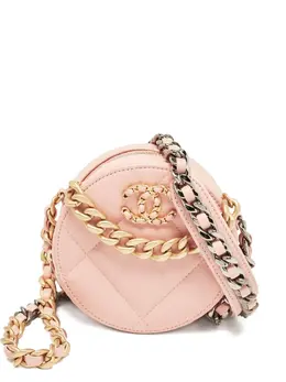 CHANEL Pre-Owned: Розовая сумка через плечо 