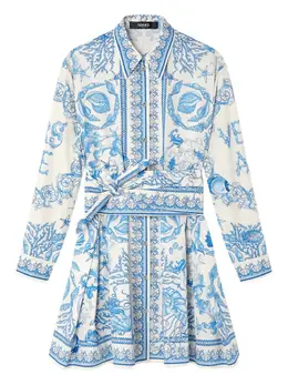 Versace: Платья-рубашки  Barocco