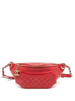 CHANEL Pre-Owned: Красная поясная сумка 