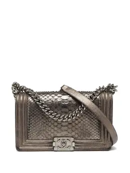 CHANEL Pre-Owned: Серебристая сумка 