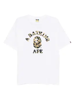 A BATHING APE®: Белая футболка 