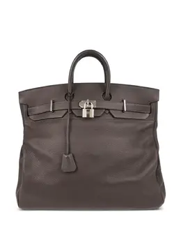 Hermès Pre-Owned: Коричневая сумка-шоппер 