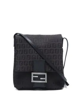 Fendi Pre-Owned: Чёрная сумка через плечо 
