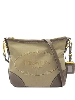 Prada Pre-Owned: Бежевая сумка 