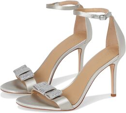 Lauren Ralph Lauren: Серебристые сандалии 