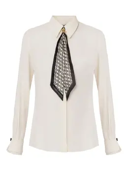 Elisabetta Franchi: Белый шарф 