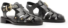 Allsaints: Чёрные сандалии 