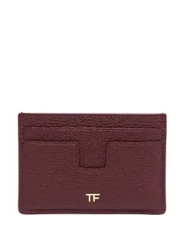 TOM FORD: Бордовый картхолдер  Logo