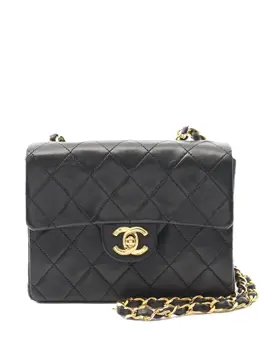 CHANEL Pre-Owned: Чёрная сумка через плечо 