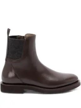 Brunello Cucinelli: Коричневые ботинки  Monili