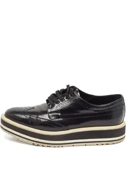 Prada Pre-Owned: Чёрные лоферы 